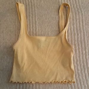 Forever 21 yellow tank top, size S